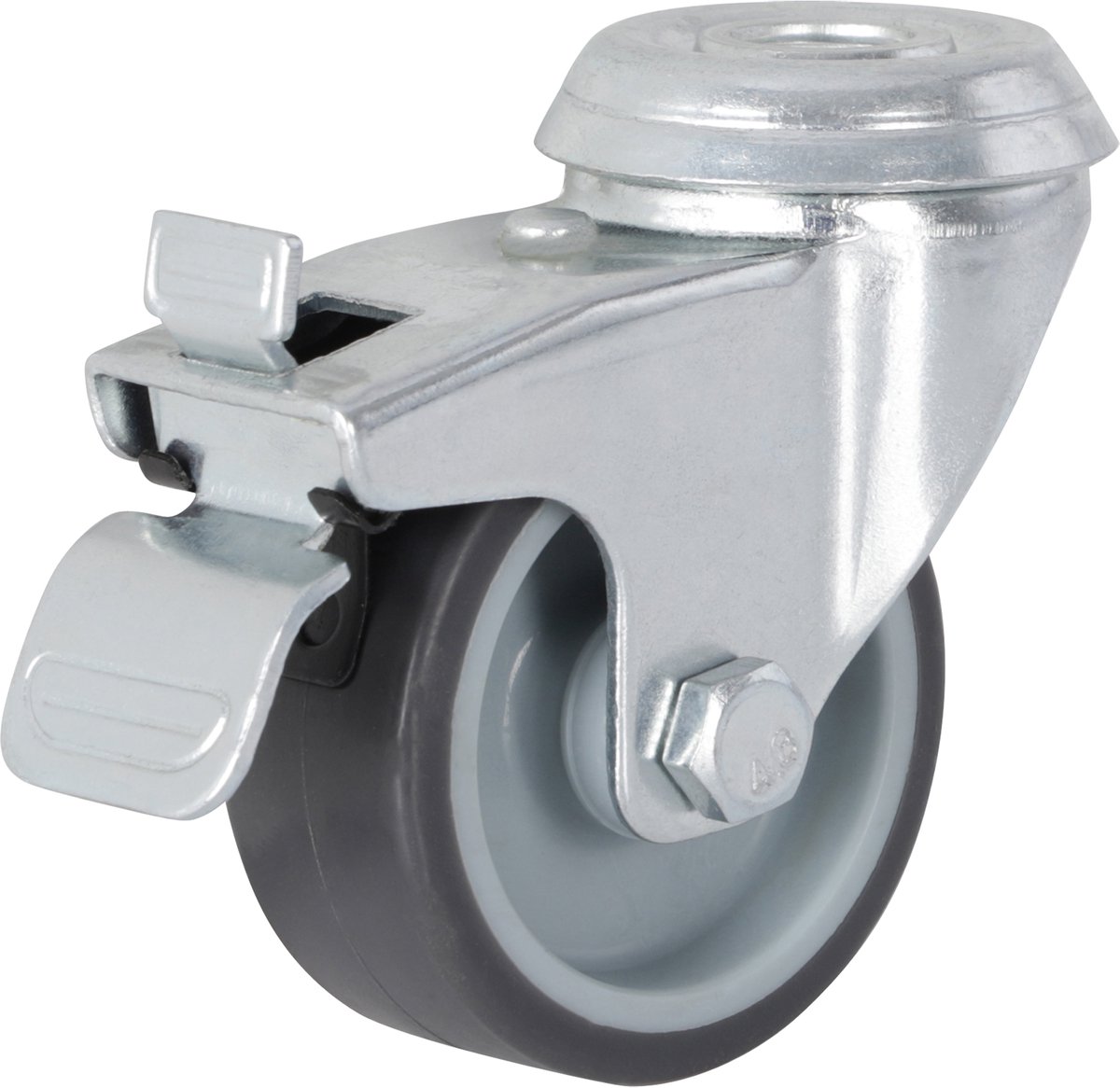 Apparaatzwenkwiel - met boutgat 10 mm - met vastzetrem - max 40 kg - 50 mm