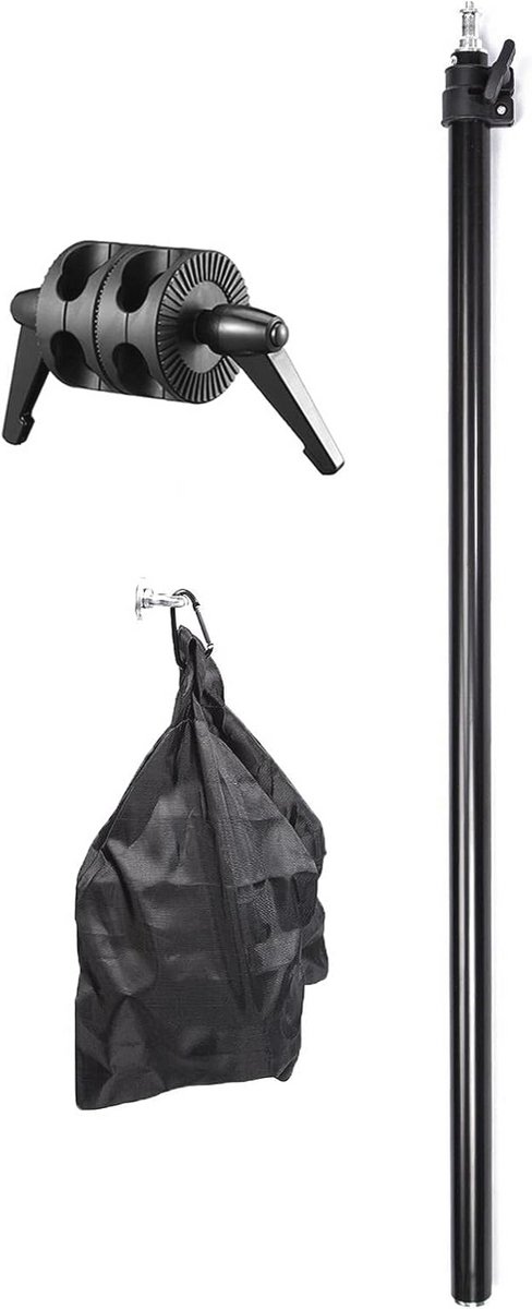 Verlichting Arm Statief 79-140cm met Dubbele Klem voor Fotografie