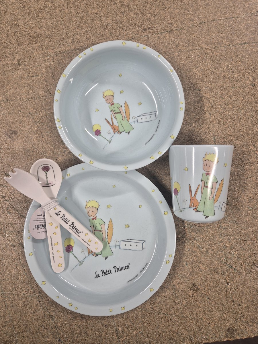 kinder eetset Petit prince blauw