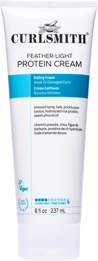 Curlsmith - Feather Light Protein Cream 237ml - Krullend Haar - Proteïne