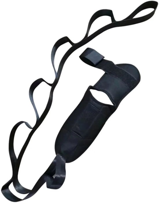 Yoga Stretch Riem Serie - Verstelbare Stretchband - 7-standen - Zwart — afbeelding 3