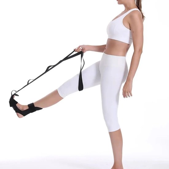 Yoga Stretch Riem Serie - Verstelbare Stretchband - 7-standen - Zwart — afbeelding 4