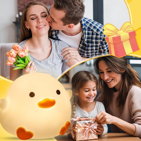 Schattige Eendenlamp - Oplaadbare LED Nachtlamp voor Kinderen - Dodo Eenden Nachtlicht voor Kinderkamer - Verjaardagscadeau voor Jongens en Meisjes van Merkloos — afbeelding 2