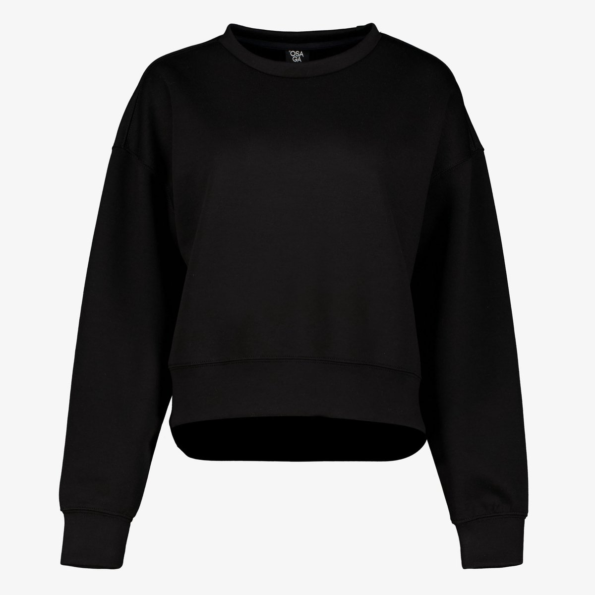 Osaga cropped dames sport sweater zwart - Maat XXL
