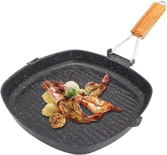 Vervangende Grillpan voor de Luchtfriteuse, Opgewaardeerde Grillpan met Scherpere Plaat, Antiaanbaklaag, Accessoires voor de Luchtfriteuse, Dienblad voor Vervangende Onderdelen (22CM