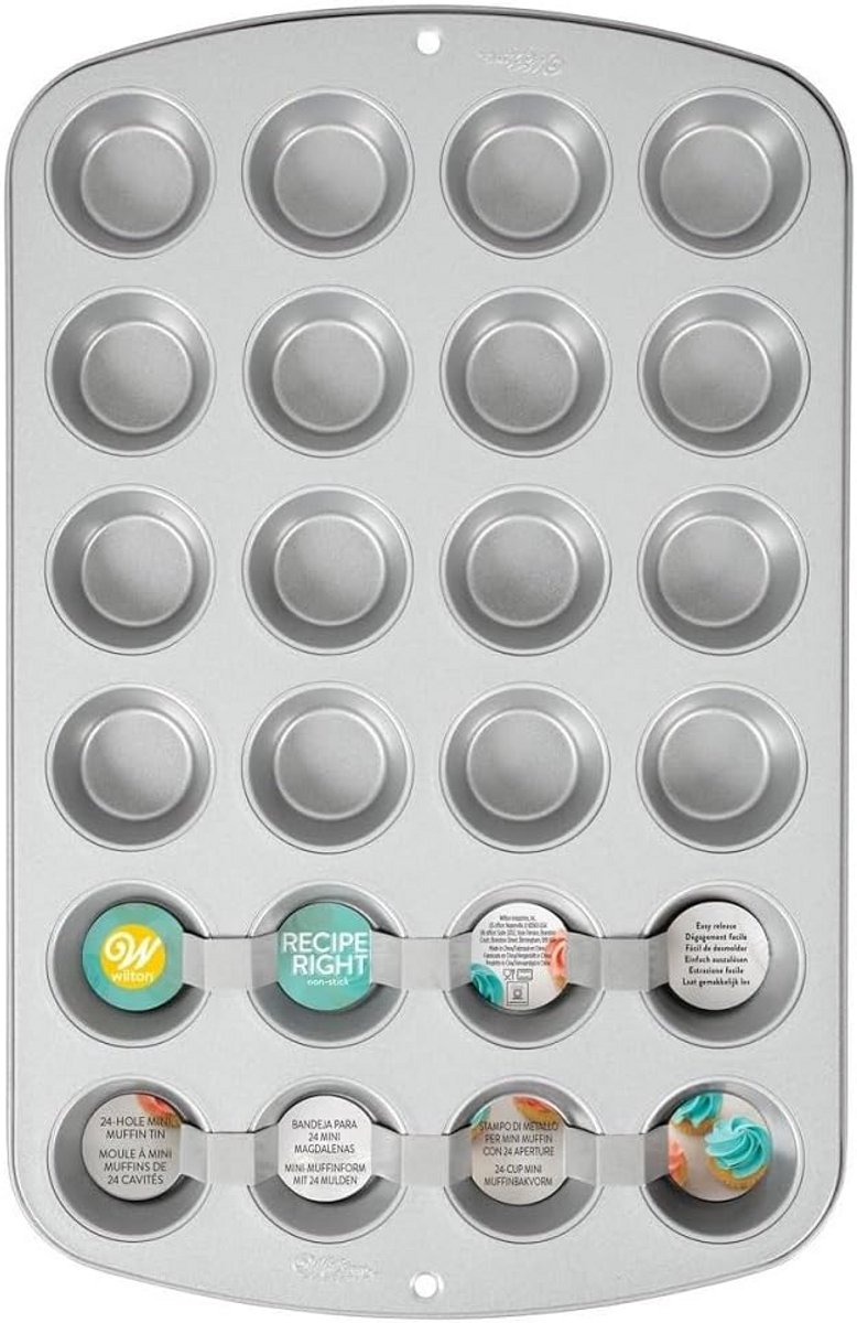 Mini Muffinvorm 24 Vakken - Perfect voor Cupcakes en Hapjes