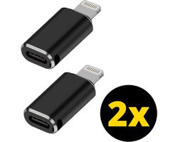 ThunderGold 2x 8-pins naar USB C Adapter - Geschikt voor iPhone Lightning - 8-pins naar USB C Converter - 8-pins naar USB-C Female - Geschikt voor Data en Opladen
