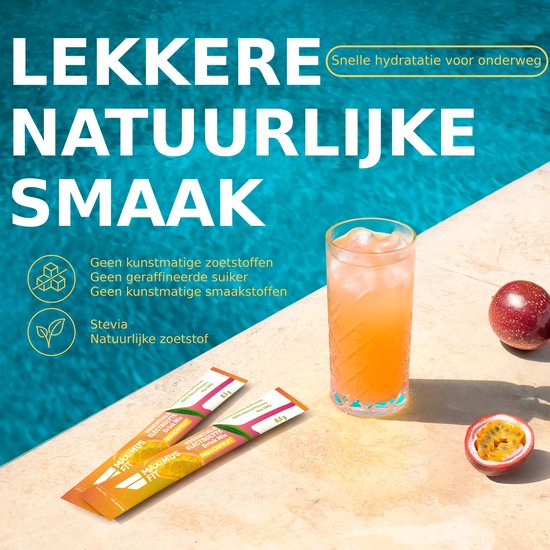 MaximusFit Elektrolyten - Elektrolyten Poeder - 32 zakjes van 8.5g - Weinig Suiker - Keto Friendly - Mix (8st. Citroen/Limoen, 8st. Watermeloen, 8st. passievrucht, 8st. Bosvruchten) van Merkloos — afbeelding 5