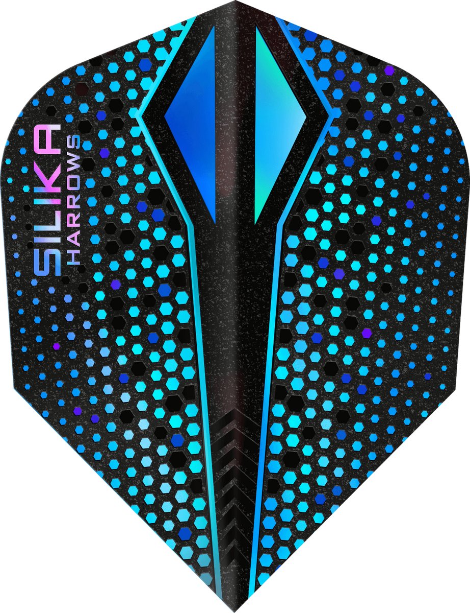 Harrows Silika X Color Shift Blue NO6 Tough Crystalline Coated - Dart Flights