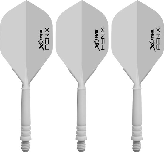 XQ Max Fenix Bar Flights White Standard - Dart Flights