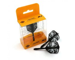 Cuesoul - ROST Integrated Dart Flights - Skeleton Black Shape