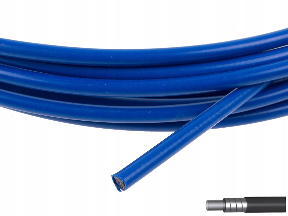 Accent Remkabel 5mm Blauw 1m - Versterkt met Staal