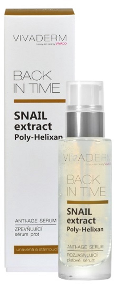 Anti-aging serum met Snail extract Poly-Helixan, Geconcentreerde serumformule met bio-slakkenextract hydrateert de huid intensief, verzacht fijne lijntjes en verheldert de teint.