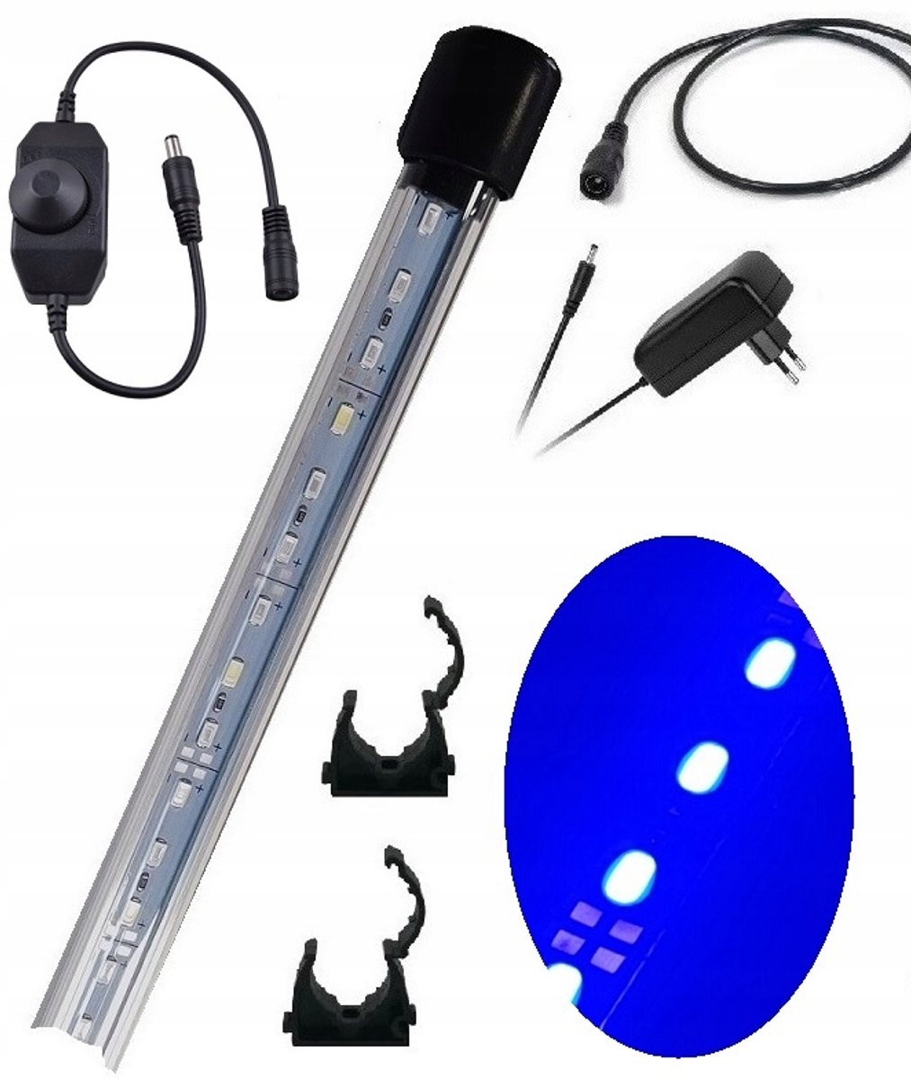 LED Aquariumlamp 50cm Blauw Malawi Tanganika Dimmer