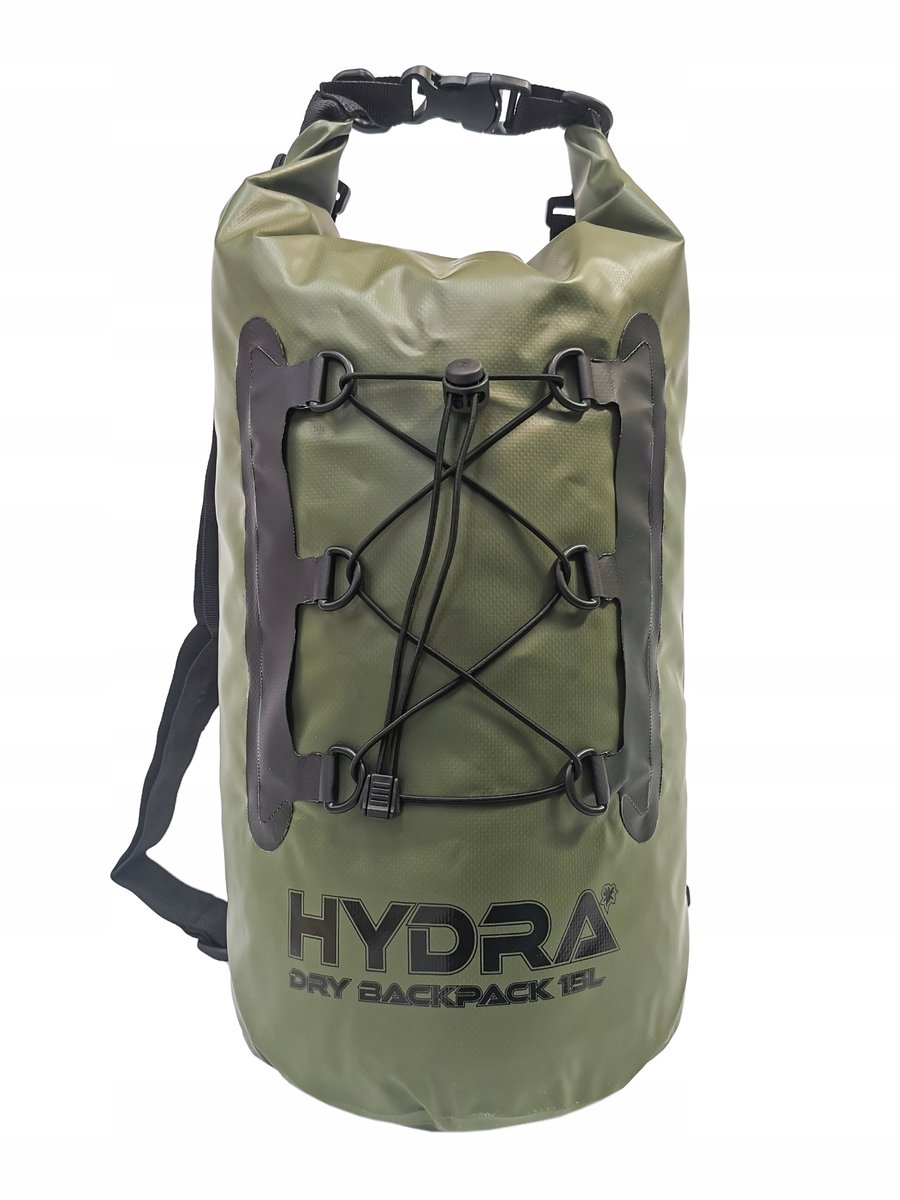 Waterdichte Tas 15L SUP Rugzak Sterk PVC Kajak - Olijfgroen