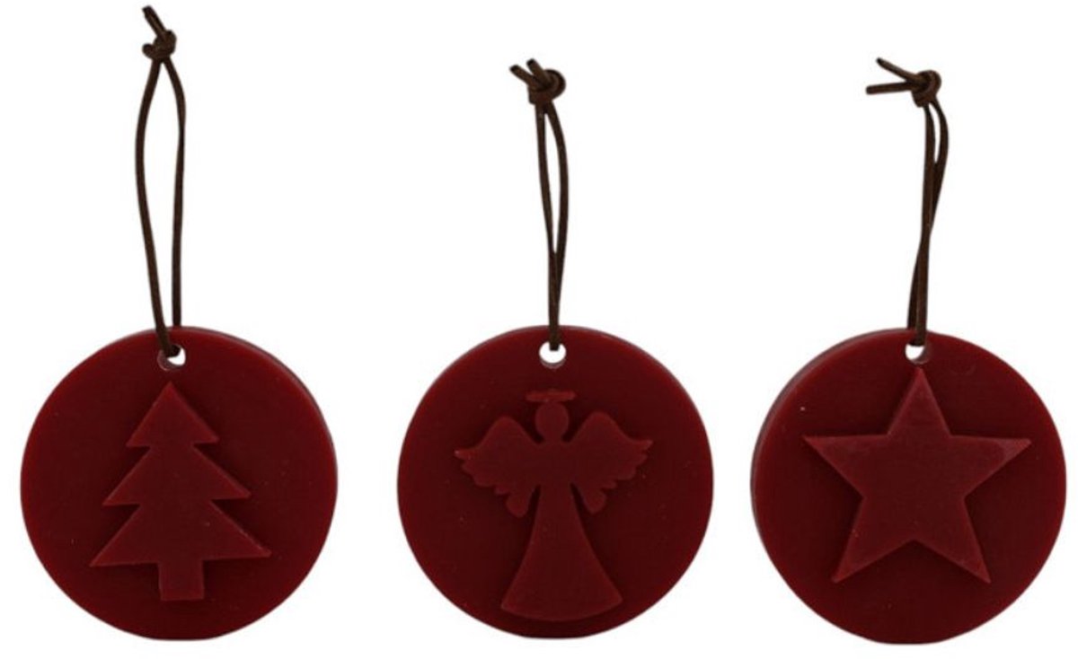 Home Society Geurende wax Ornamenten Christmas Rood