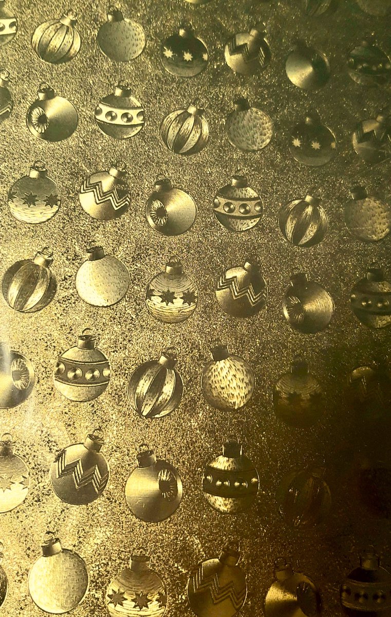 11-170-1012 - holografisch metallic papier kerstbal - gouden kerstballen - knutselen kerst - 5 vel A4 hobbykarton