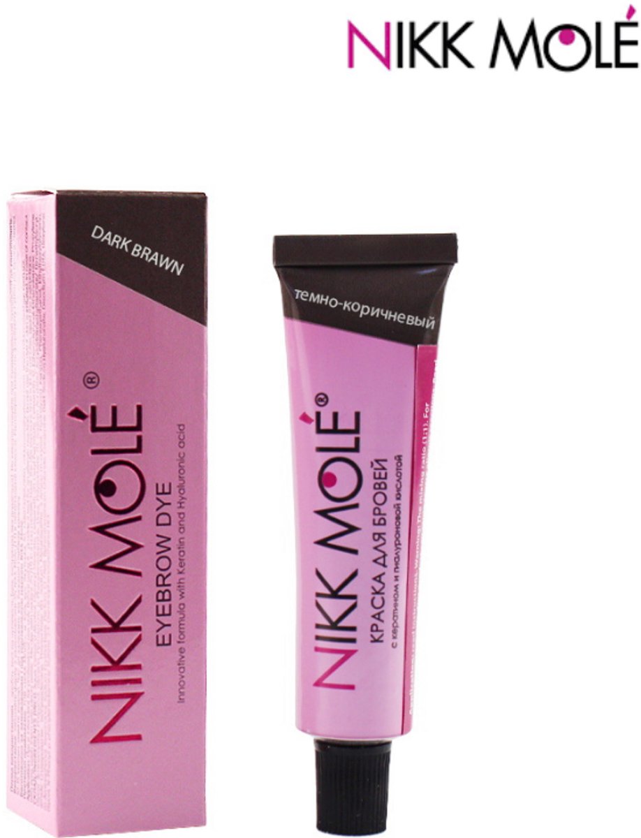 Nikk Mole - wenkbrauw verf - dark brown