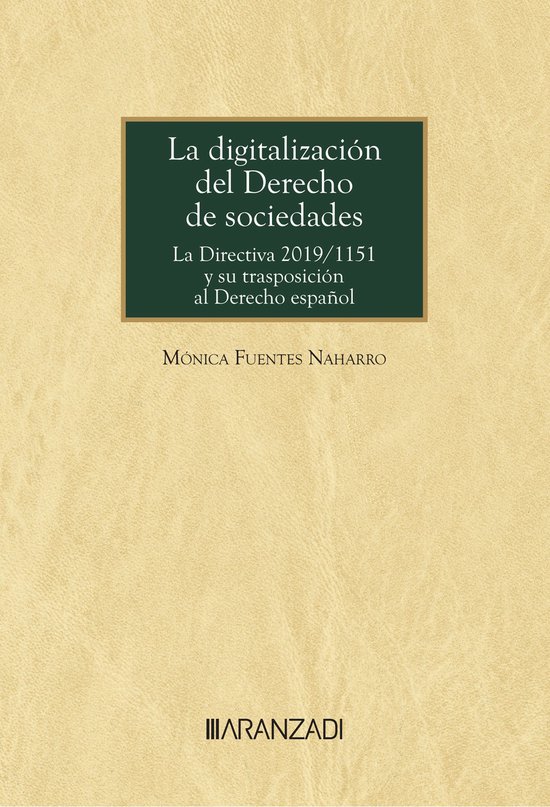 La digitalización del derecho de sociedades - cover