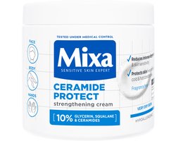 Mixa Ceramide Protect Hydraterende Crème – Zeer Droge Huid - Gezicht, Lichaam en Handen - 400 ml