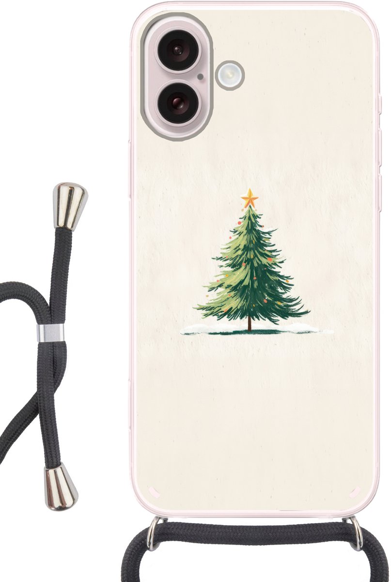Kerstboom - Illustratie - Ster - Sneeuw