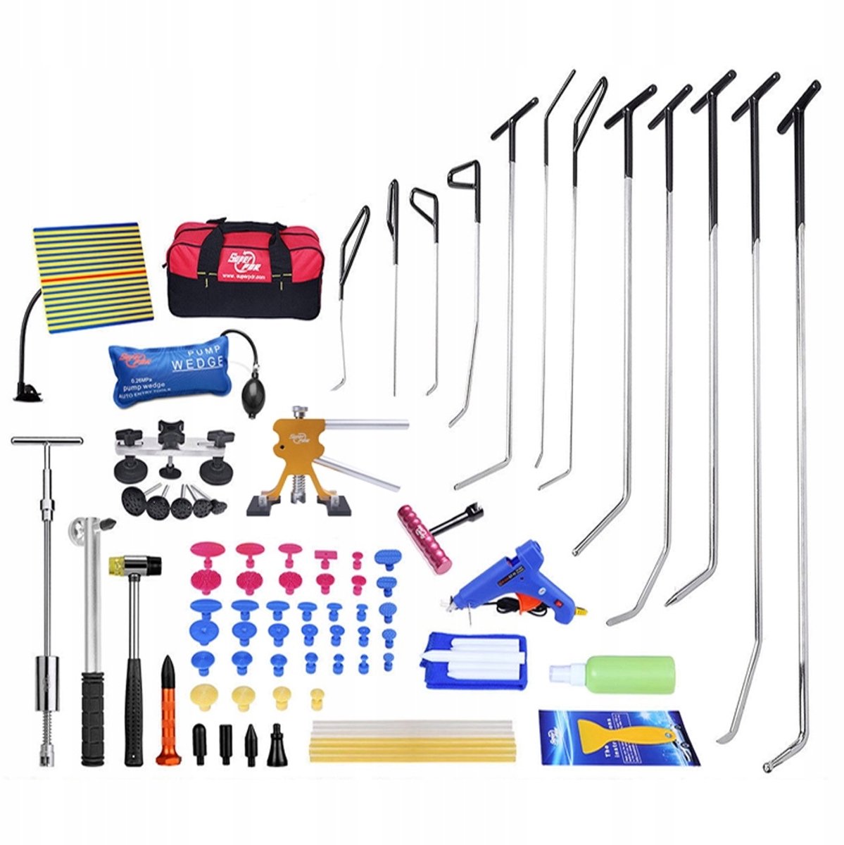 Professionele PDR set voor deukreparatie zonder spuiten