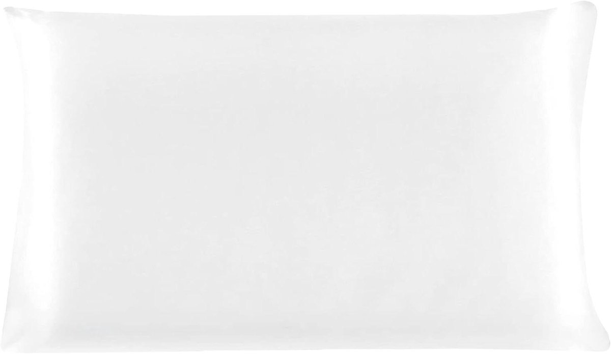 Provento Zijden kussensloop 19 momme wit 36x51cm met ritssluiting van moerbeizijde Any