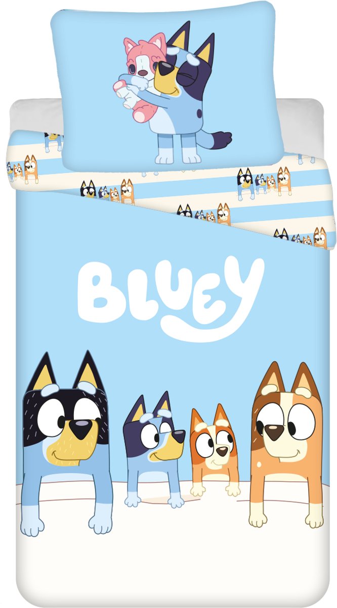 Bluey Dekbedovertrek Sleep 140 x 200 cm - katoen