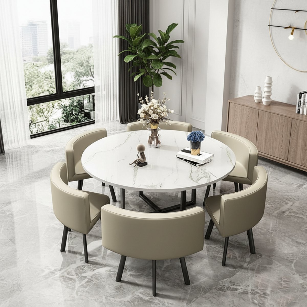 Moderne Bartafel Set met Stoelen - Zwart - Novihome