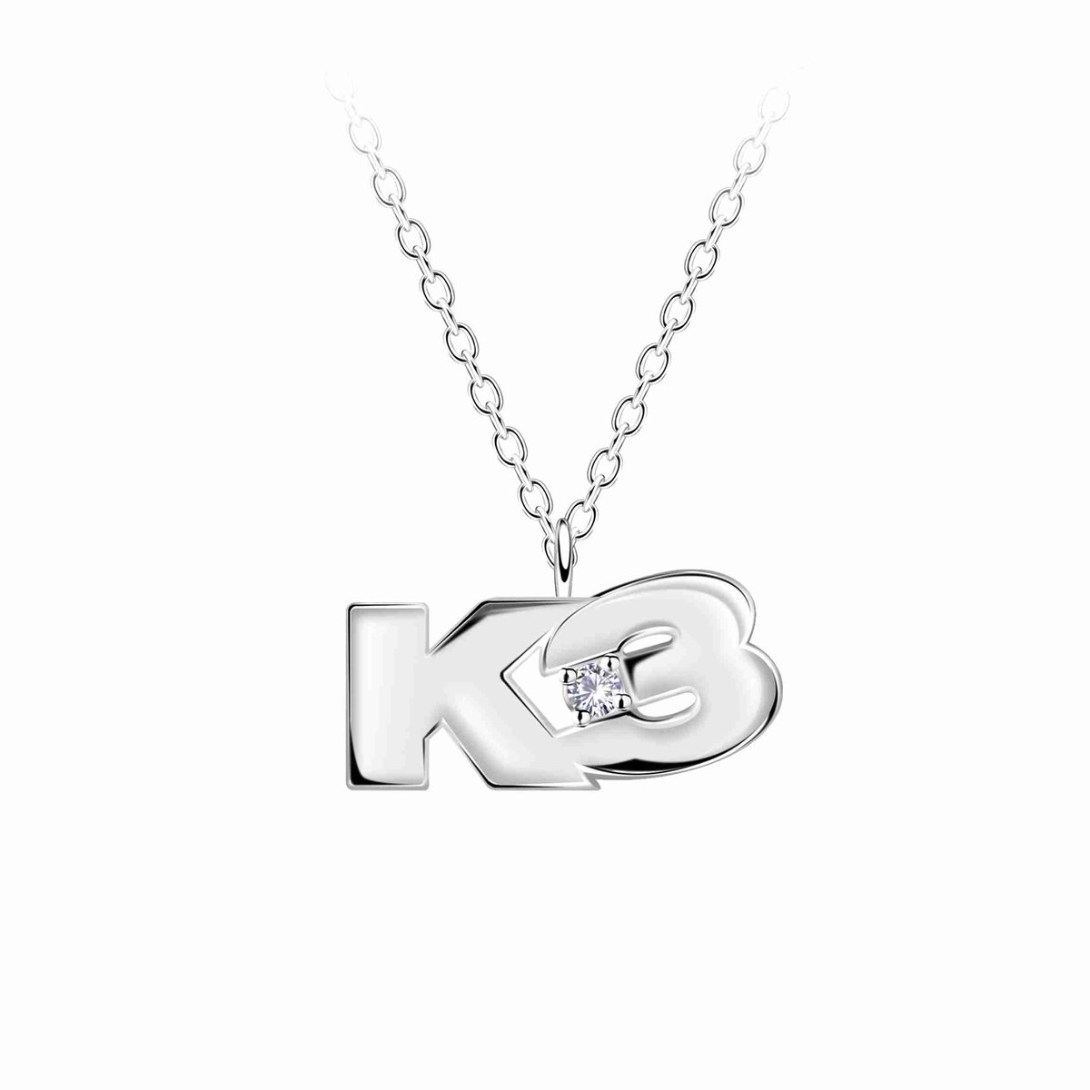 K3 - Zilveren K3 ketting - Kristal - Kinderen