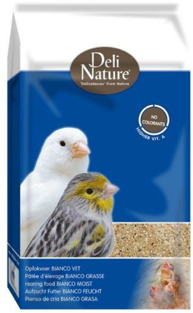 Deli Nature Opfokvoer Vet Bianco - 4 x 1 kg - Voordeelverpakking