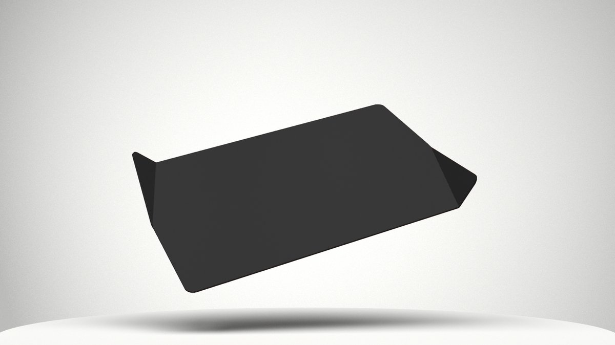 Nimble Design - Fold serie - Dienblad/Tray - Zwart - 35x25 cm - Aluminium