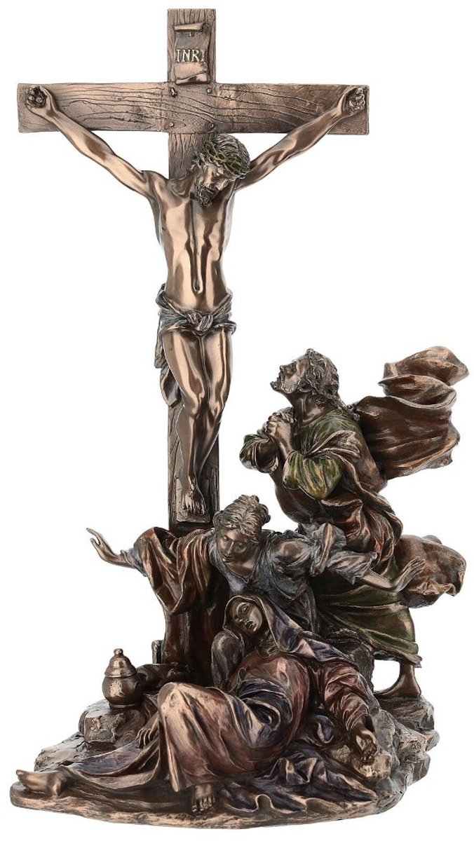 Veronese Design - Beeld/figuur - Kruising van Jezus - (hxbxd) ca. 33cm x 21,5cm x 15,5cm - Veronese Design