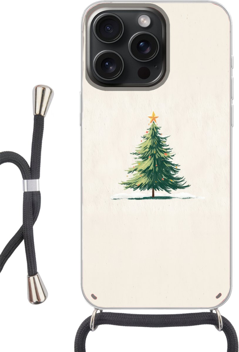 Kerstboom - Illustratie - Ster - Sneeuw