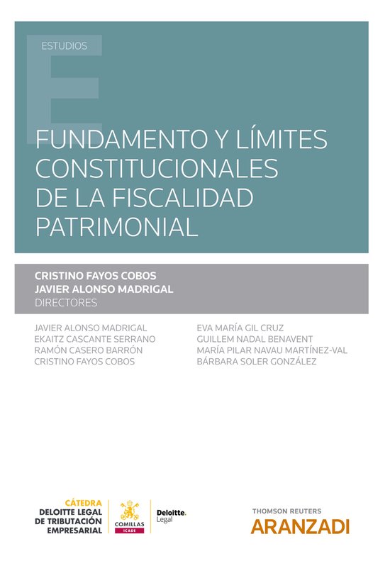 Fundamento y límites constitucionales de la fiscalidad patr ... - cover
