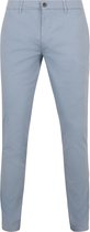Suitable Chino broek Pico Lichtblauw - Maat 54 - Heren - Mannen broeken