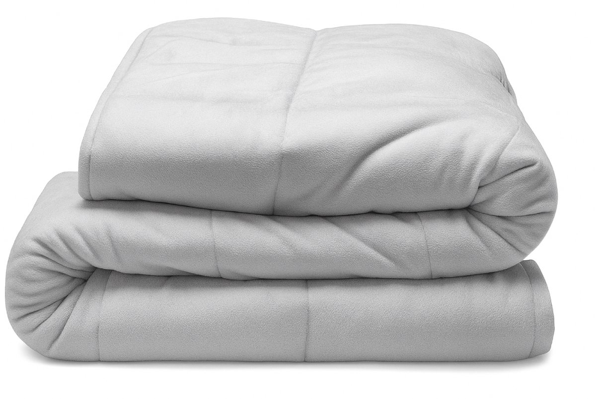 Verzwaringsdeken 5 kg Grijs - Luxe kwaliteit - BEST GETEST - 150 x 200 cm Zwaartedeken - Premium Weighted blanket - Professioneel verzwaarde deken - Het Ultieme kadootje - Warm Verzwarings deken - REM nights®