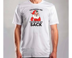 You Should See the Size of My Sack - T Shirt - MerryChristmas - ChristmasVibes - Funny - Sarcasm - VrolijkKerstfeest - Kerstmis - Grappig - Sarcasme