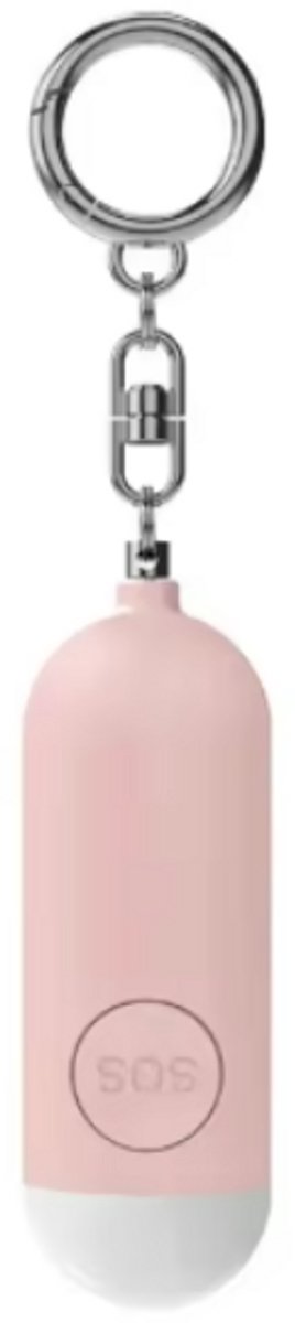 mijnSOS - Schrillalarm - Roze -130DB -Zelfverdediging - Schrill alarm - Alternatief pepperspray- Sleutelhanger Alarm - Zakalarm -Zelfverdedigings Sleutelhanger- Zelfverdedigingswapen