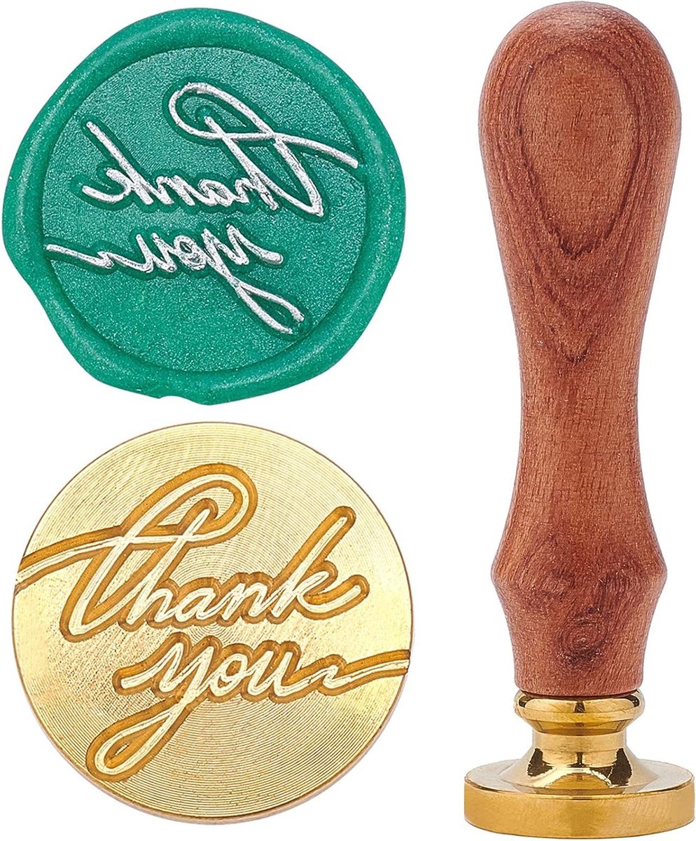 CSGoods - Wax Seal Stempel Vintage Houten Stempel 25mm voor Bruiloft Uitnodigingen Fles Decoratie
