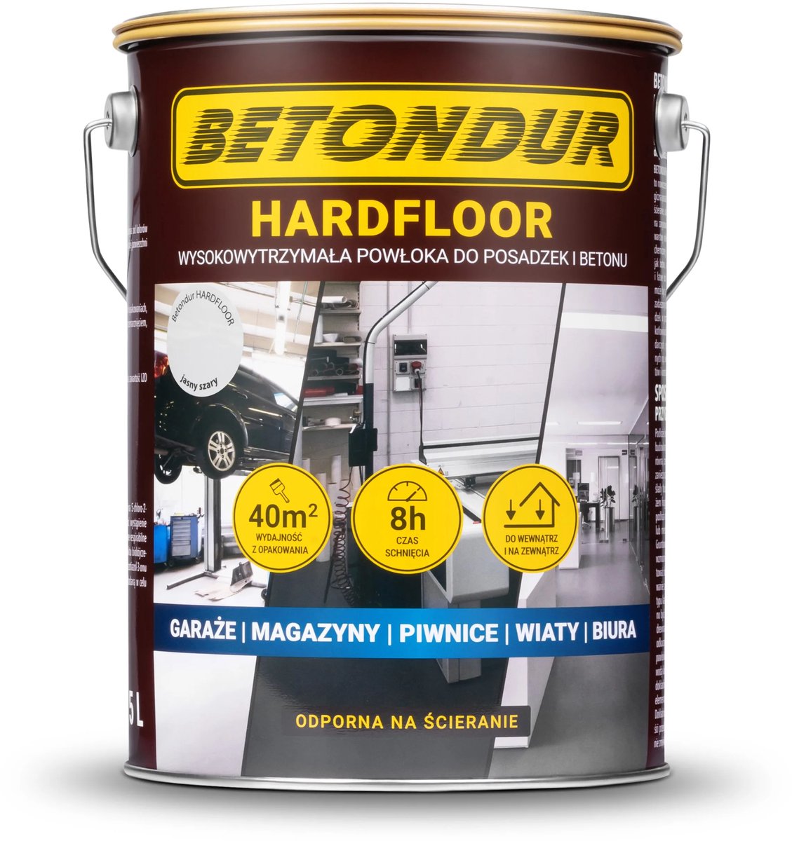 Betondur HARDFLOOR Verf voor Vloeren en Beton 5L Duurzame Coating Lichtgrijs