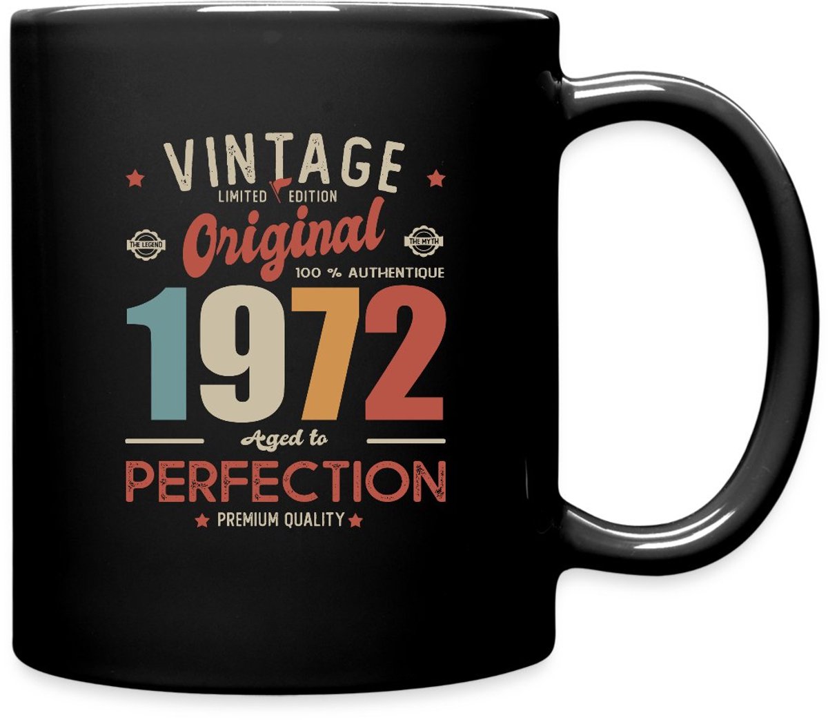 Vintage Origineel 1972 50ste Verjaardag 50 Jaar Mok Uni