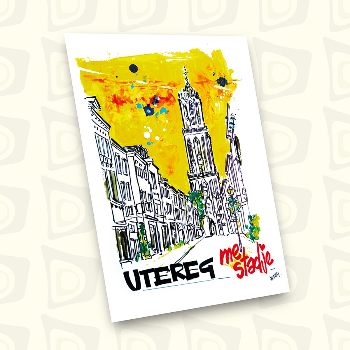 UTRECHT, “Utereg me stadje”, UNIEKE ANSICHTKAART, 24 STUKS