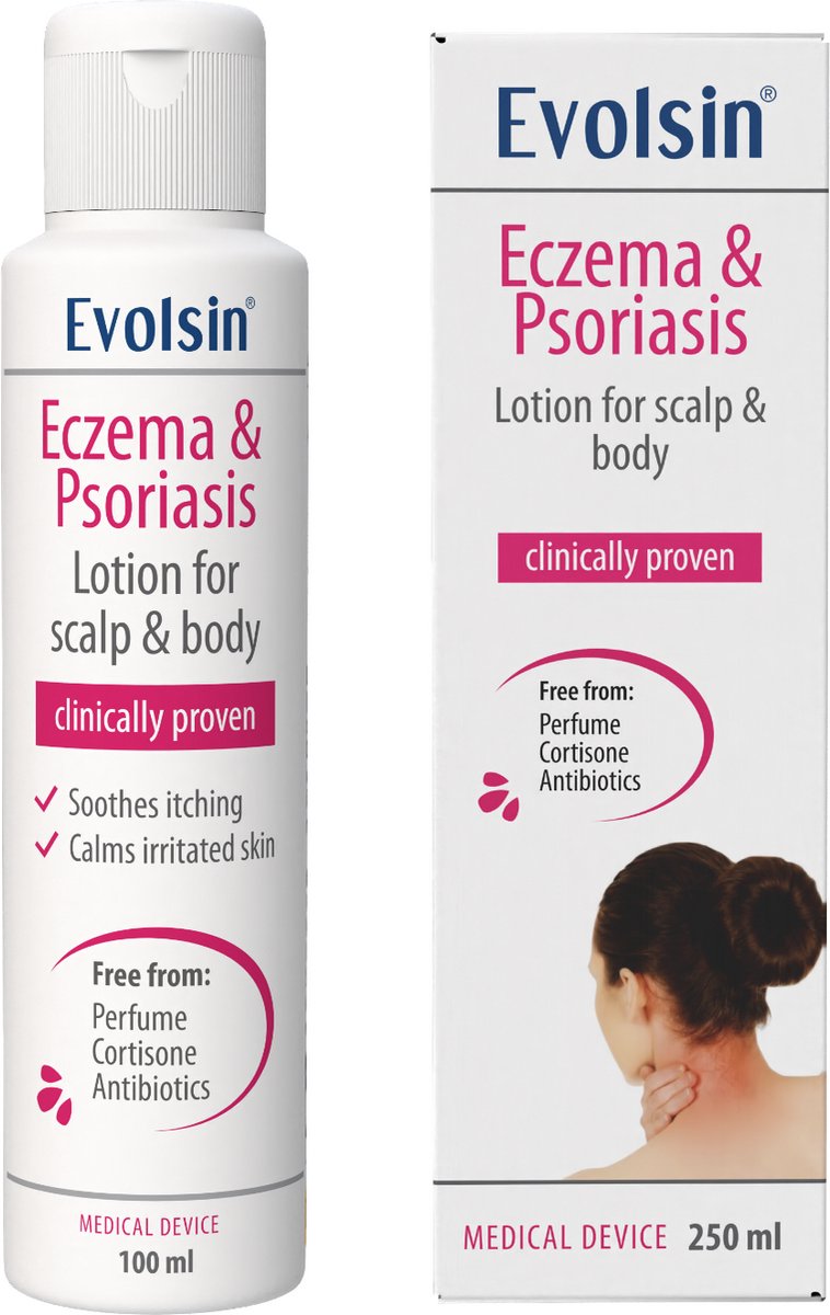Evolsin® Psoriasis en Eczeem lotion – Psoriasis creme - pH neutraal – 100 ml