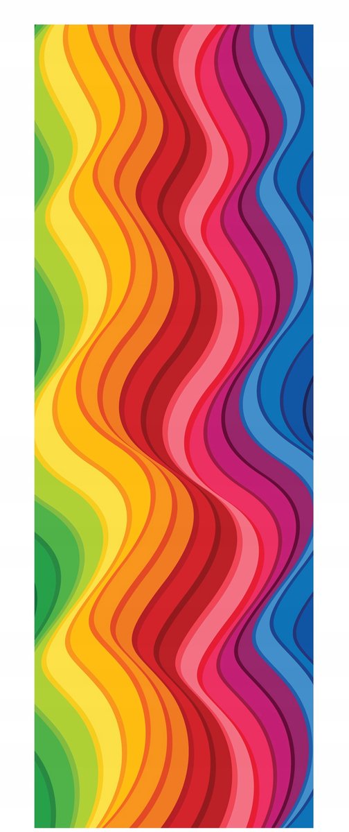 Vervangende stof voor ligstoel - Regenboog Golven - San-Drew KN5