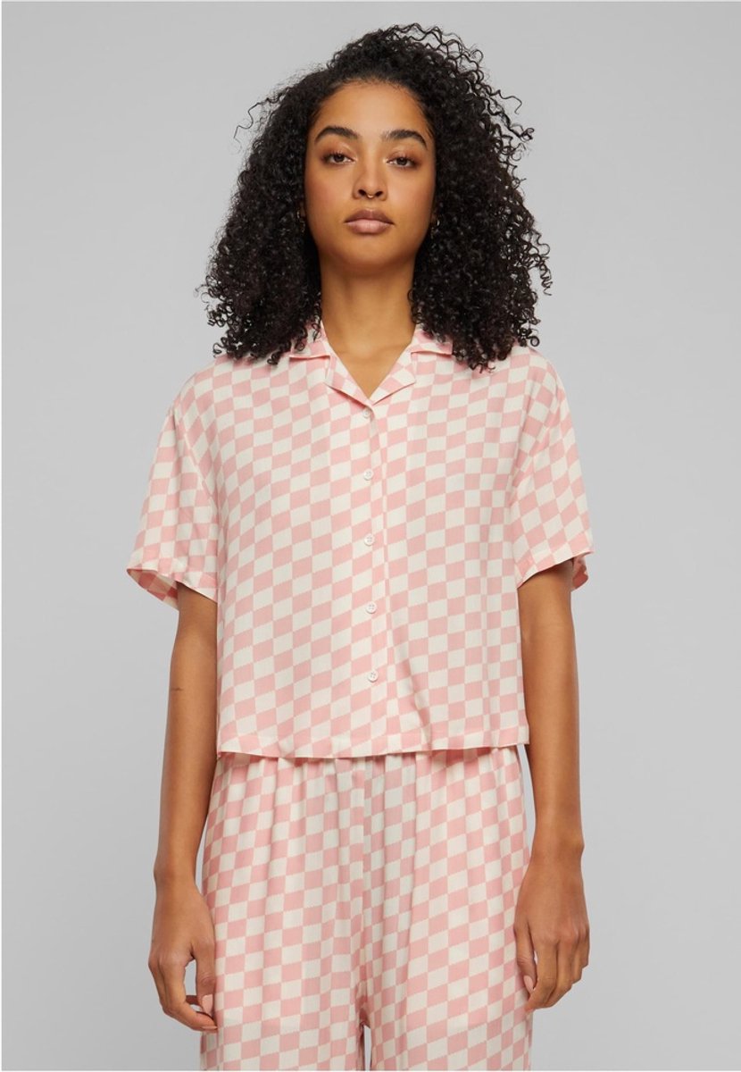 Urban Classics Viscose Resort Blouse XXL Roze
