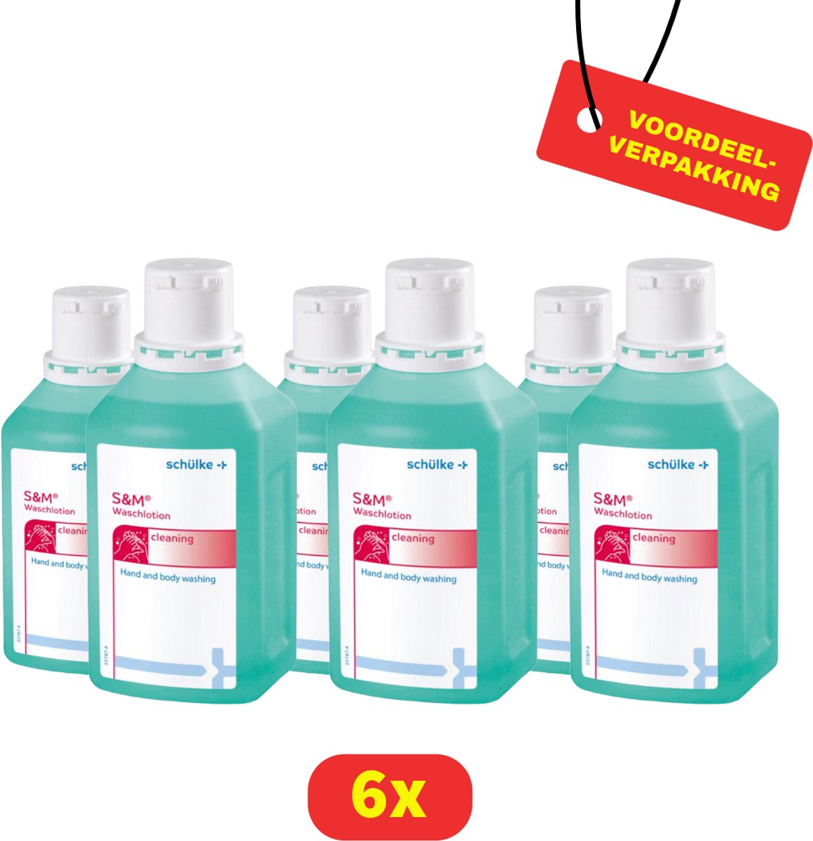 Schülke S&M Waslotion - 6 x 500 ml - Voordeelverpakking