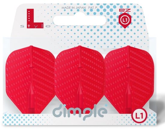 L-Style L1 EZ Dimple Red - Dart Flights van L-Style — afbeelding 3