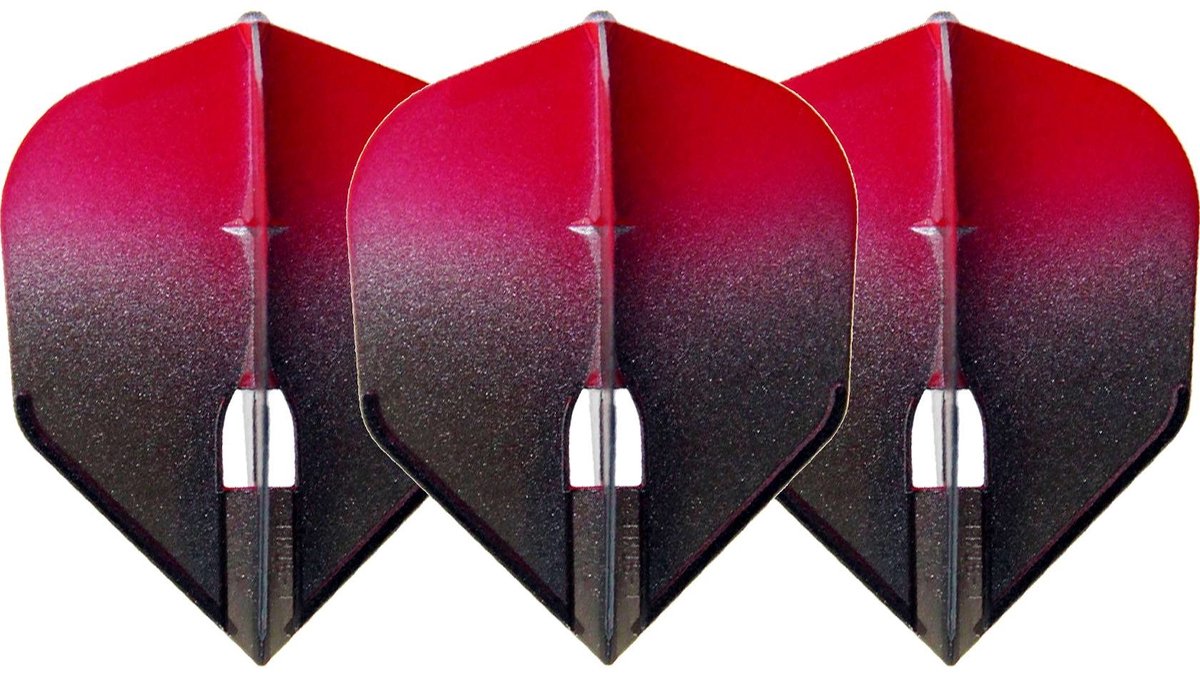 L-Style Champagne L3 Shape 2-Tone BK×Red - Dart Flights