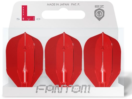 L-Style Fantom EZ L3 Shape Red - Dart Flights van L-Style — afbeelding 3